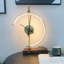 Minimalist LED Clock Lamp with Phone Wireless Charger/Wood Base