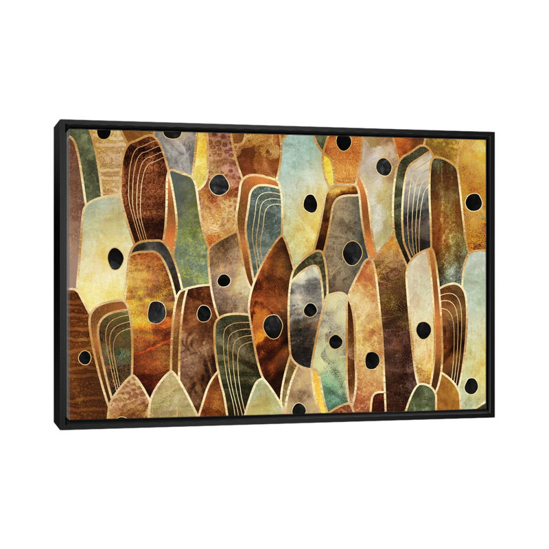 "Cèpe II" par Elisabeth Fredricksson, impression sur toile tendue, H 40 po x l 60 po x P 1,5 po, Toile avec cadre noir