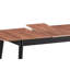 Table rectangulaire naturelle + noire - rehausse le style de décoration de salle à manger en bois et en contraste