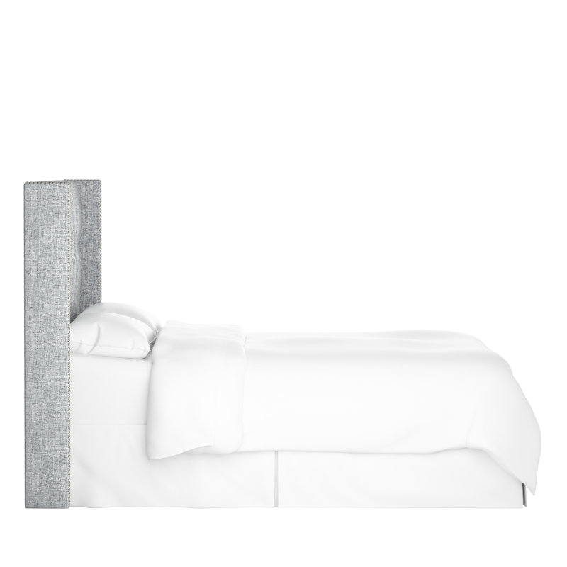 Upholstered Headboard, Queen, Zuma Pumice Textured Linen
