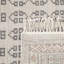 Rectangle Southwestern Hand Knotted Wool/Cotton Area Rug in Ivory/Brown-1105000739