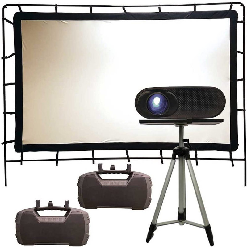 Total HomeFX 1500 Lumens Portable Projector with Remote Included