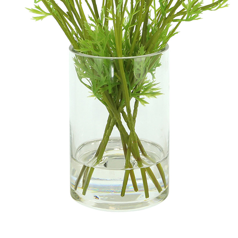 Poppy Arrangement in Glass Vase