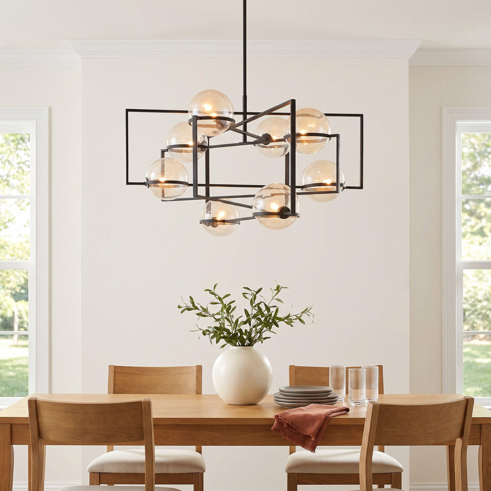 Savon 8 - Light Metal Geometric Chandelier