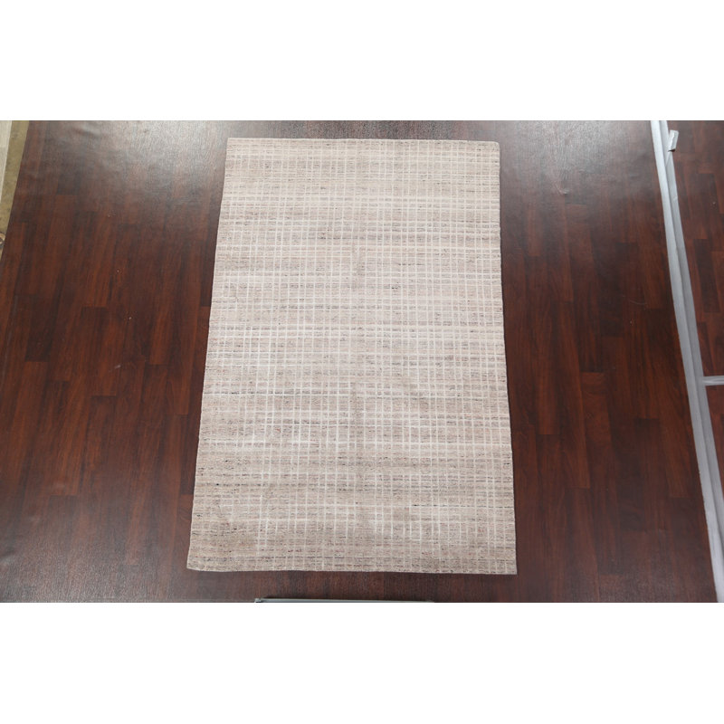 Modern Gabbeh Area Rug 5x8