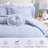 4 - Piece Comforter , Pattern, Double Ruffle Edge, Matching White Pillow, Brushed Microfiber , Soft Second Layer, Round Machine Washable-131527150-131527148