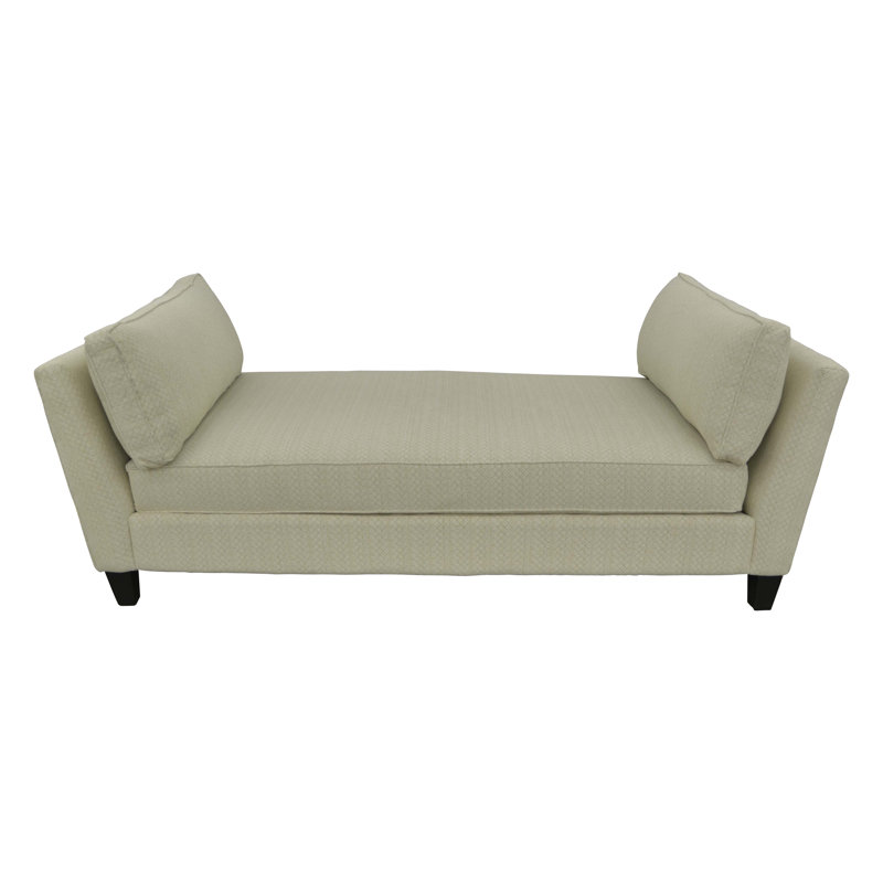 Chaise longue rembourrée Alandus, Velours performance Bella Vintage
