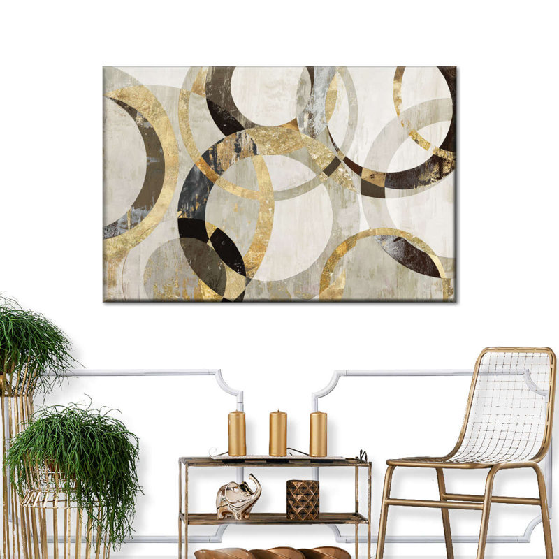 «Abstract Geometric Overlaps», reproduction sur toile, H 8 po x l 12 po x P 1 po