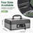 Glosen Cash Box with Lock, Money Box with Key Lock & Removable Coin Tray 8.27 * 5.31 * 11.02 inch (Black, Medium)-129685497