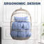 Balancelle pour l'extérieur en bleu avec coussin, capacité de charge de 270 lb - matériau, assemblage facile-306547448
