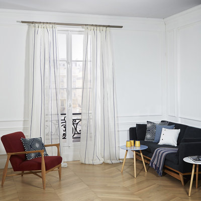 Linen Sheer Single Curtain Panel