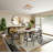 6-Light Dimmable Satin Coffee LED Flush Mount With White Acrylic Diffusers