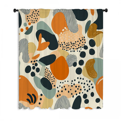Rideaux abstraits, voilages et voilages abstraits - 1 panneau