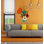 Adhésif mural, art bohème, fleurs, style bohémien, vinyle rose