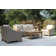 Carlton 78'' High-Density Polyethylene (HDPE) Wicker Outdoor Patio Sofa with Sunbrella® Cushions