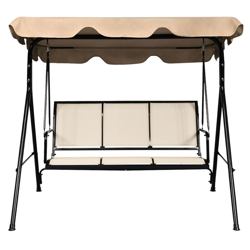 Palacios 3 Person Hanging Porch Swing