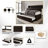 Twin Daybed Corduroy With Trundle-956501434