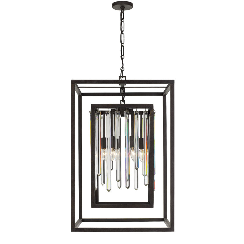 Retinne 8 - Light Lantern Rectangle Chandelier