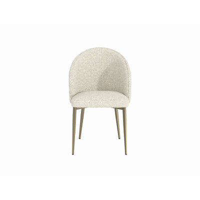 2 chaises d'appoint en tissu blanc - rembourrées, en métal, en contreplaqué et en mousse d'une capacité de 220 lb par siège, l 20 po, P 17 po, H 19 po, dossier 23 po, 21 po et H 32 po (2) structure en métal, rembourrée Par capacité, largeur,