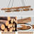 Solid Wood Led Ladder Chandelier
