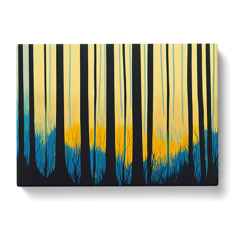 Artistic Abstract Forest - Wrapped Canvas, 40cm H x 60cm W x 3cm D