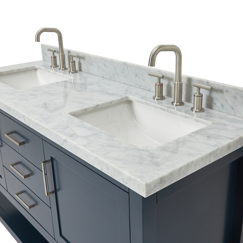 Bayhill 61'' W Double Vanity, Midnight Blue