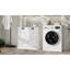 Armoire de trieur de linge à deux compartiments inclinable - blanc
