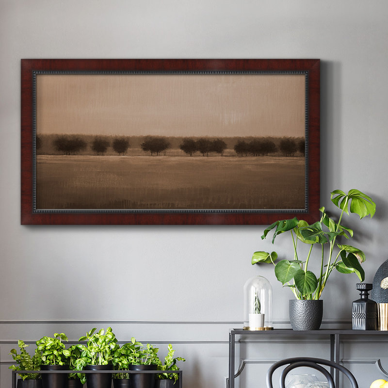 Morning Glory V1 - Reproduction de photo sur toile simple, H 25 po x l 45 po x P 2,5 po, Encadrement brun