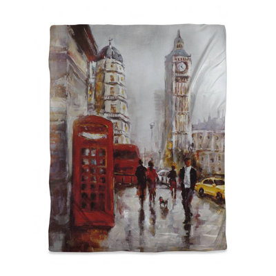 The Big Ben at London Red Duvet Cover - Bedroom Decor