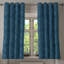 Rideau à 2 panneaux de rideau à œillets East Urban Home, 50 po x 108 po, bleu foncé et turquoise-2010813073
