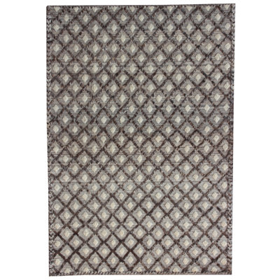 Rectangle 204 cm x 301 cm Geometric Hand Knotted Area Rug
