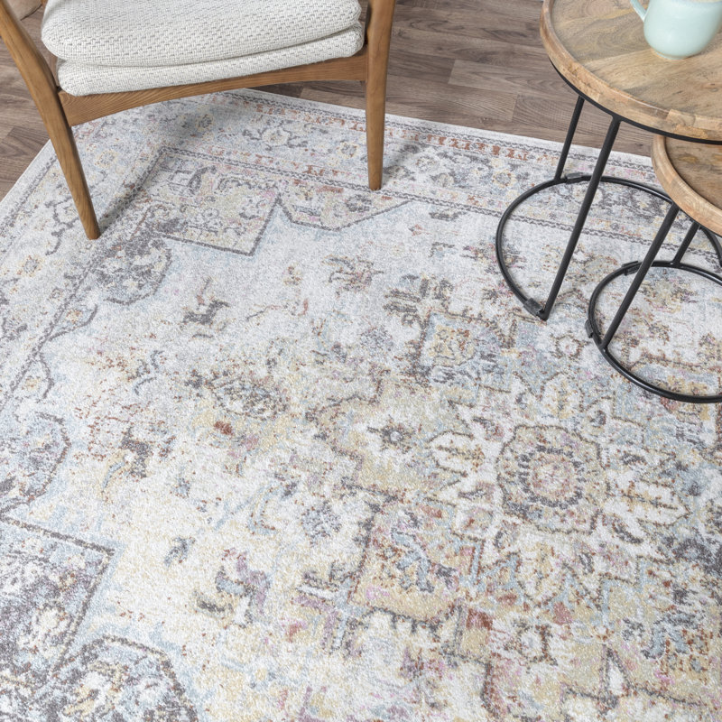 Massey Traditional Machine Woven Cream/Brown Rug, Rectangle 120 x 170 cm