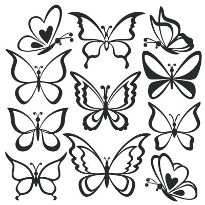 Adhésif décoratif papillon