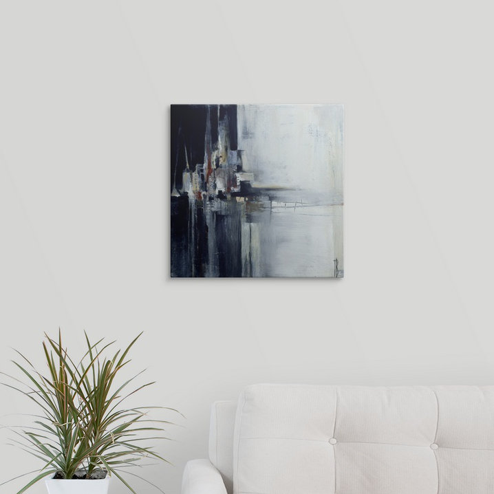 «Glorieta Dark Square» par Terri Burris, reproduction d'art, H 35 po x l 35 po x P 1,5 po, Toile