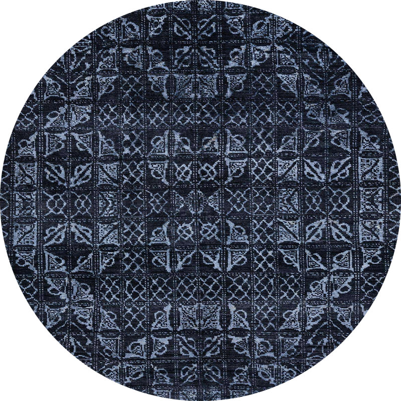 Abstract Indoor Rug, Round 7'
