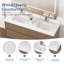Meuble-lavabo double 60 po avec comptoir en quartz blanc et lavabos-131251310