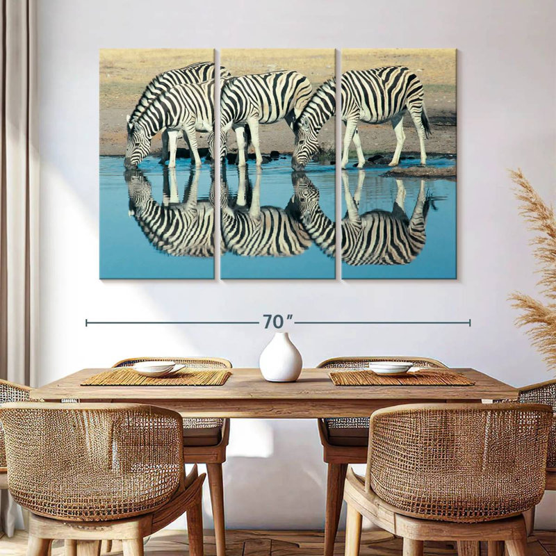 Brampt Etosha Burchell's Zebra, 42" H x 65" W
