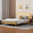 Bed With Led Light And Rattan Headboard-2076450898