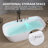 67 Inch Acrylic Freestanding Bathtub Modern Soaking Tub Overflow and Drain