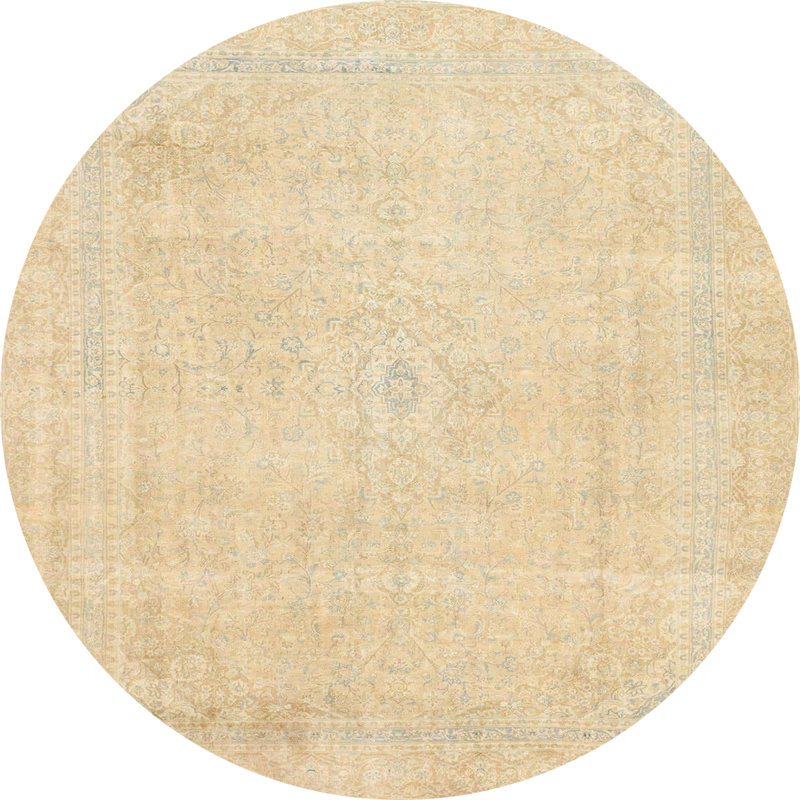 Abstract Indoor Rug, Round 5'