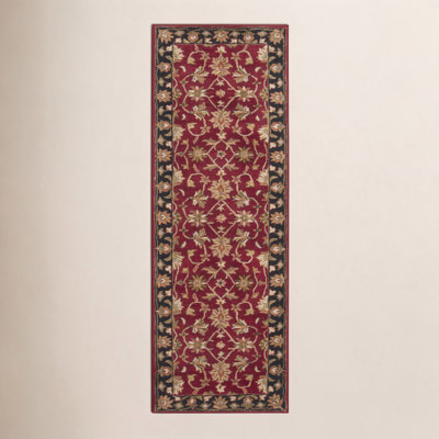 Byler Garnet Hand-Tufted Wool Oriental Rug
