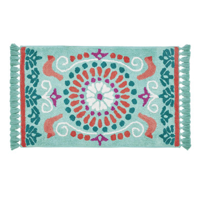 Tapis pour salle de bain Mazie Medallion