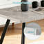 4 - Person Dining Set 120Cm Marble Pattern Table with Armless Chairs-566114832