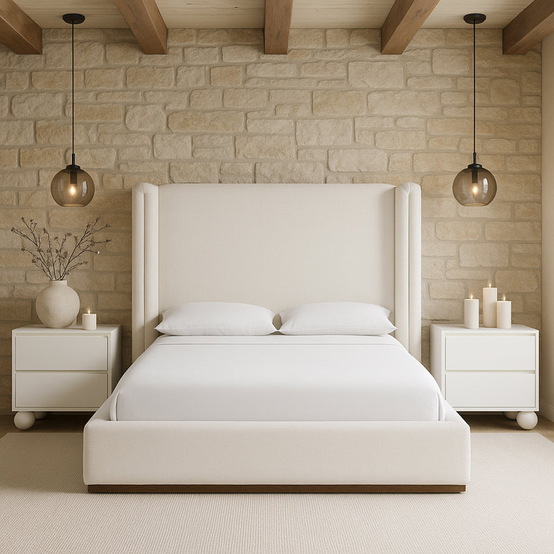Lit tapissier Solange, Double