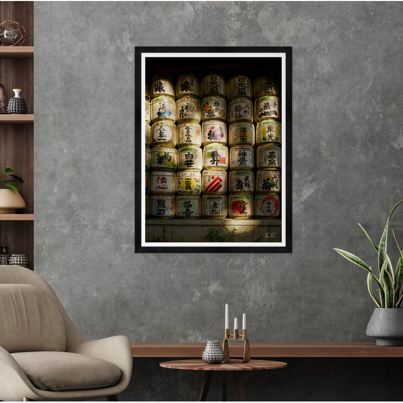 Sake Barrels par Tim Klein - Photographie avec cadre photo