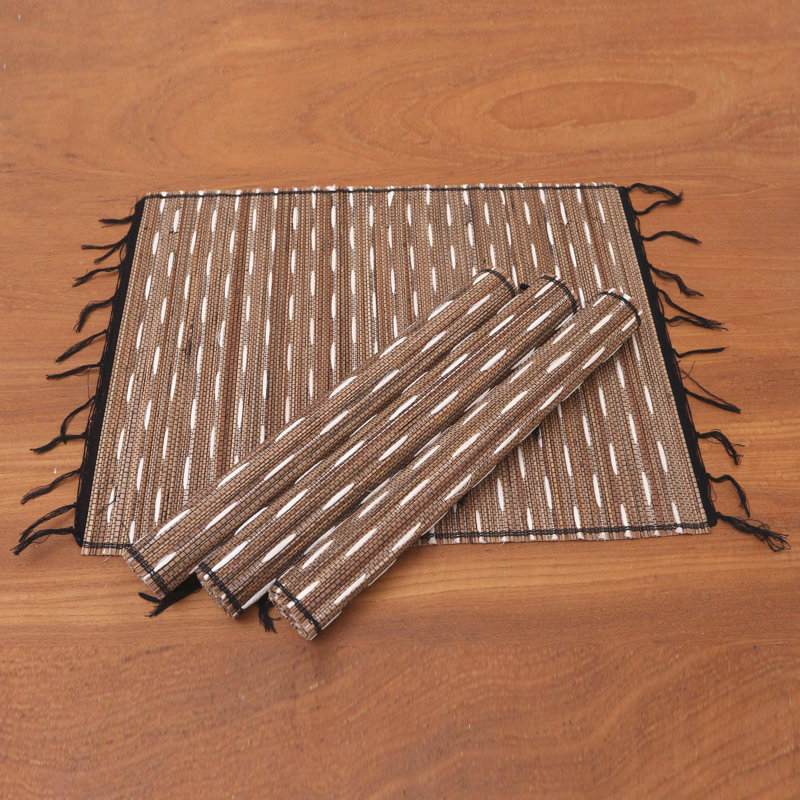 Thielo Cotton Striped Rectangle Placemat