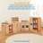 ECR4Kids Wooden Pretend Play Kitchen Storage Cupboard for Kids, Montessori Furniture-108196716