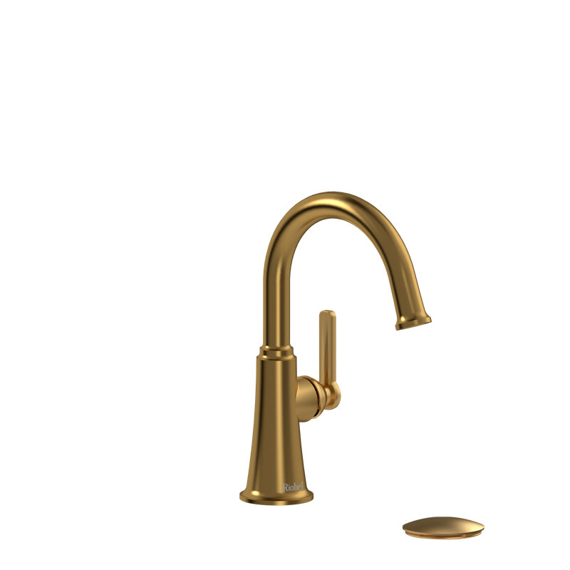 Polished Nickel Single Handle Bathroom Faucet with Drain Assembly