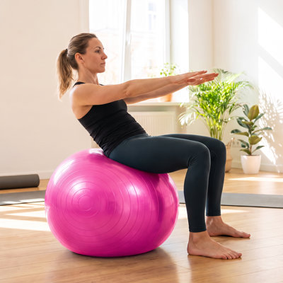 Anti-Burst Inflatable Exercise Ball