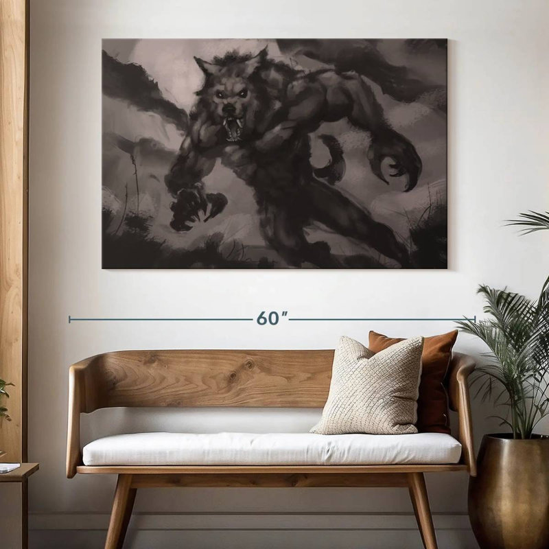 Kelan Werewolf, 34" H x 51" W